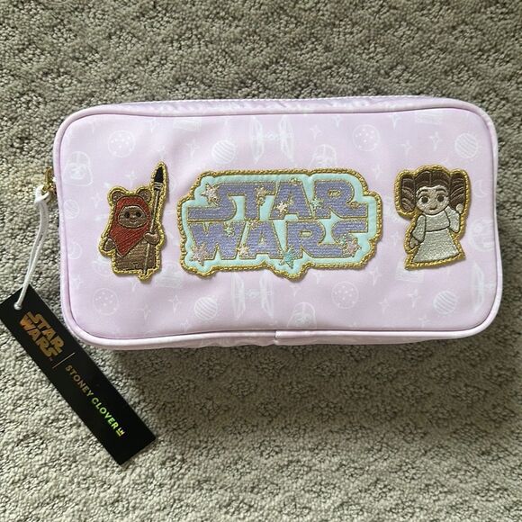 NWT Stoney Clover Lane X STAR WARS Galactic Greatness Small Pouch (patched) 💫 - Picture 1 of 8